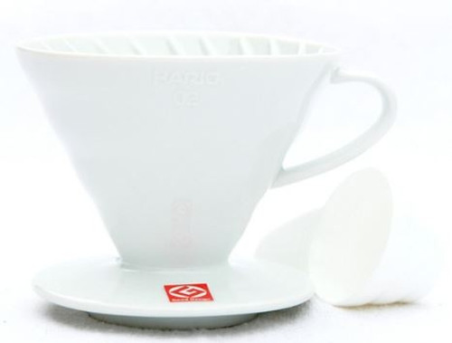 Hario V60 Coffee Dripper - Size 02 - White Ceramic