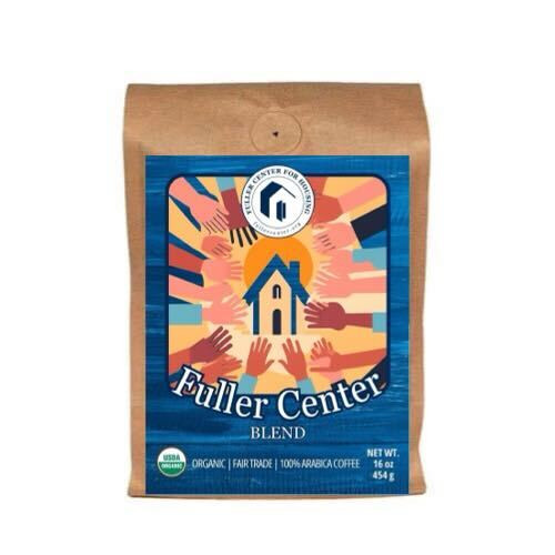 16 oz bag of Fuller Center Blend organic coffee.