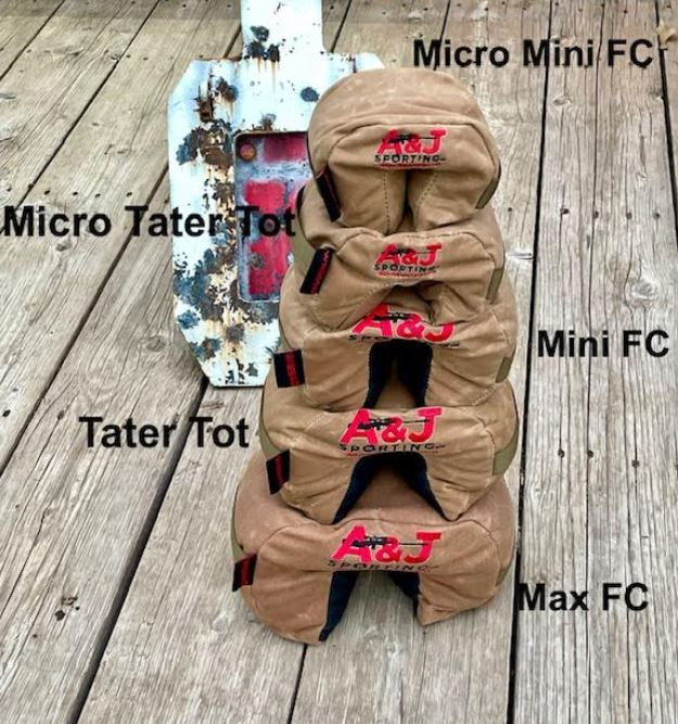 Wiebad Tater Tot Fortune Cookie Shooting Bag – Heavy Wax Canvas, Sand Filled (10.8 Lbs), 7x6x6.5 In, For Precision Rest