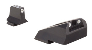 Trijicon 600900 Suppressor/Optic Height Sights  Green/Tritium White Outline Front Sight-Green/Tritium White Outline Rear Sight Smith & Wesson M&P/M&P M2.0
