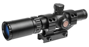Truglo TG8514BT Tru-Brite 30 1-4x 24mm Obj Wide FOV 30mm Tube Black Finish Duplex Mil-Dot