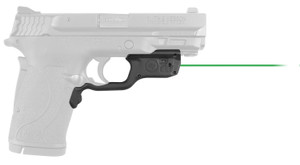 Crimson Trace 0198801 Laserguard  Fits S&W M&P 22/380EZ Shield/9EZ Shield, Green Laser Black Polymer