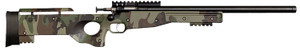 Crickett KSA2150-M81 Precision  Full Size 22 LR Single Shot 16.10" Blued Threaded Bull Barrel, Blued Crickettinny Rail Steel Receiver, M81 Woodland Camo Synthetic Adj LOP Stock