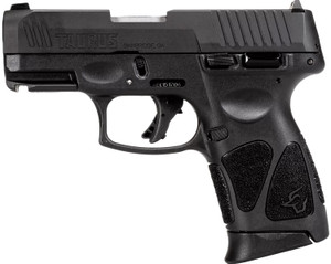 Taurus 1G3C4031 G3C  Compact Frame 40 S&W 10+1 3.26" Matte Stainless Steel Barrel, Matte Black Tenifer Serrated Steel Slide, Black Polymer Frame w/Picatinny Rai,l Black Polymer Grip, Right Hand