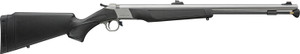 CVA PR2117S Wolf V2 50 Cal 24" Matte Stainless Steel Barrel, Drilled & Tapped Stainless Steel Receiver, Fixed Black Synthetic Stock
