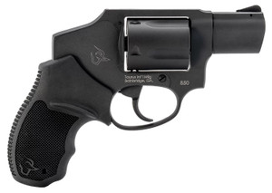 Taurus 2-850121 850  Small 38 Special 5 Shot 2" Matte Black Alloy Steel Barrel, Cylinder & Frame, Black Rubber Grip, Transfer Bar Safety, Concealed Hammer