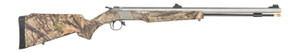 CVA PR2120S Wolf  50 Cal 24" Stainless Single Shot Barrel, Stainless Drilled & Tapped Stainless Steel Receiver, Adjustable Realtree APX Synthetic Stock