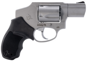 Taurus 2-650129 650  Small 357 Mag 38/Special +P 5 Shot 2"  Stainless Steel Barrel, Cylinder & Frame, Black Rubber Grip, Transfer Bar Safety, Concealed Hammer