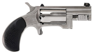 North American Arms SNT Sentinel  22 WMR 5 Shot 1.42" Matte Stainless Steel Barrel, Stainless Cylinder, Matte Stainless Steel Frame, Slip-on Rubber Pebble Grip, Exposed Hammer