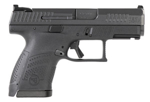 CZ-USA 91560 P-10 S  9mm Luger 12+1 3.50" Black Steel Barrel, Black Nitride Serrated Steel Slide, Black Polymer Frame w/Picatinny Rail, Black Interchangeable Backstrap Grip, Ambidextrous