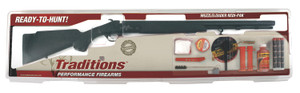 Traditions RC572000840 Buckstalker XT 50 Cal 209 Primer 24" Blued Barrel/Rec Black Synthetic Stock Redi-Pack