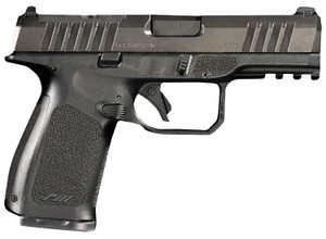 Rost Martin RM1CBLKOSP RM1C  9mm Luger 17+1 4" Black Match Grade Barrel, Black Tenifer Optic Ready/Serrated Steel Slide, Black Polymer Frame w/Picatinny Rail, Textured Grip, Ambidextrous