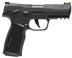 Sig Sauer 322CBAS P322  Compact 22 LR 20+1 4" Black Steel Threaded Barrel, Black Hard Coat Anodized Optic Ready/Serrated Slide, Black SS/Polymer Frame w/Picatinny Rail & Black Polymer Grips