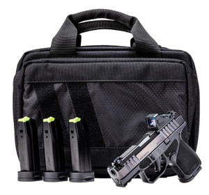Rost Martin RM1SBLKOSP(COMP)SPL RM1S Comp Bundle 9mm Luger 12+1 15rd 3.60" Compensated Barrel, Black Nitron Steel Integrated Compensator/Serrated w/Optic Slide, Black Polymer Frame w/Picatinny Rail, T