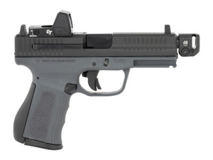 FMK FMKG39DGSTR G3 Strike Compact Frame 9mm Luger 17+1 4.50" Threaded Barrel, Serrated w/Optic Slide, Dark Gray Polymer Frame w/Accessory Rail, SI Seeker Red Dot