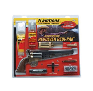 Traditions 1860 Army Redi-Pak Muzzleloader / Walnut / Steel 8'' Blued Barrel