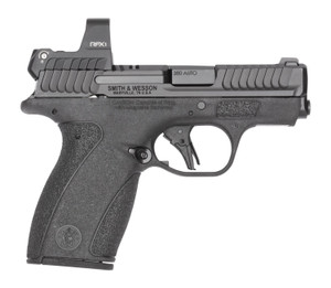 Smith & Wesson 14786 Bodyguard 2.0 w/Optic Micro-Compact 380 ACP 12+1 2.75" Black Armornite Barrel, Black Armornite Stainless Steel Serrated w/Viridian RFX1 Green Dot Slide, Black Polymer Frame, Textu