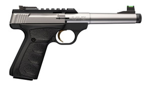 Browning 051618490 Buck Mark Plus Camper SR 22 LR 10+1 5.90" Matte Blued Bull Threaded Barrel, Picatinny Rail Receiver, Aluminum Frame, Black Overmolded UFX Grip