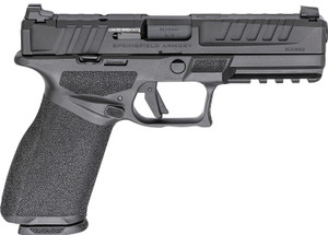 Springfield Armory EC9459BCAU Echelon *CA Compliant Full Size 9mm Luger 10+1 4.50" Black Melonite Barrel & Steel Optic Ready/Serrated Slide, Black Polymer Frame w/Picatinny Rail, Textured Grip