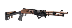 Panzer Arms PAM4NCSBRBTMFSS M4 Pro AI 12 Gauge Semi-Auto 3" 5+1 18.50" Distressed Copper Ported Barrel, Distressed Copper w/Bronze Titanium Accents Aluminum Receiver w/Picatinny Rail, Skeleton Stock