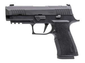 Sig Sauer 320XCA10COMP10 P320 XTen Carry Comp 10mm Auto 10+1 3.80" Black Nitron Optic Ready/Single Port Integrated Expansion Slide, Black Stainless Steel Frame w/Picatinny Rail, XSeries Carry Length M