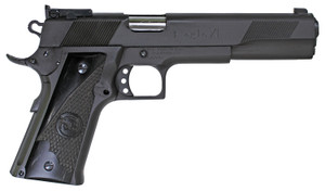 Iver Johnson Arms EAGLEXLDS Eagle XL 45 ACP 14+1 6" Stainless Steel Barrel, Matte Black Steel Serrated Slide, Matte Black Steel Frame w/Beavertail, Black G10 Grip