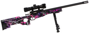 Crickett KSA2148 Precision Package Youth 22 LR 1rd 16.12" Threaded Bull Barrel w/Muzzle Brake, Adjustable Cheek Comb Muddy Girl Synthetic Stock, 10 3/8"-11 1/8" LOP, Integrated Buttstock & Forend Cric