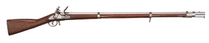 Taylors & Company 210091 1816 Harpers Ferry Pedersoli Flintlock 41.75" White Steel Round Barrel & Receiver, Fixed Walnut Stock