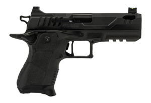 Oa Defense  2311 Pro Compact Frame 9mm Luger 15+1 4.25" DLC Black Steel Optic Ready/Serrated Slide, Black Aluminum Frame w/Picatinny Rail, Black Polymer Grip, Ambidextrous