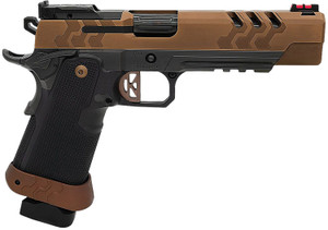 Kimber Mfg.,inc 3500053 2K11 Target (OR)  9mm 20+1 5" High Polished w/ Coyote PVD, Brush Polish Flats w/ DLC Coating Stainless Steel Slide Aluminum Grip