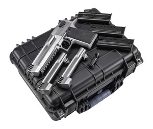 Magnum Research DEXIX6SRMB Desert Eagle Mark XIX Component System Full Size 9+1 357 Mag/8+1 44 Mag/7+1 50 AE 6"  Integral Muzzle Brake/Picatinny Rail Stainless Steel Barrel, Serrated Slide, Frame w/Be