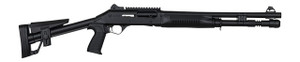 Panzer Arms PAM4TSSBSS M4 12 Gauge Semi-Auto 3" 5+1 18.50" Black Barrel, Black Aluminum Receiver w/Picatinny Rail, Black Skeleton Synthetic Stock & Grip
