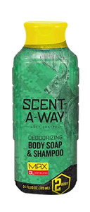 Scent-A-Way 07756 Max Green Soap Odor Eliminator Odorless Scent Vegetable Proteins 24 oz Liquid