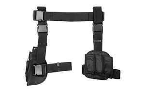 NCSTAR DROP LEG HOLSTER MAG HLDR BLK