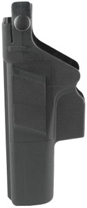 Glock HO17045 Duty  Holster OWB Black Polymer w/Thumb Break Retention Strap, For Use w/Glock 17 Gen3,4&5/22 Gen 3&4 Only/31 Gen3&4, Fits 1.77" (45mm) Belt, Right Hand