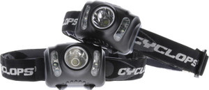 Cyclops CYCHL2102PK Headlamp  210 Lumens White Red/Green/White LED Bulb Black 2 Pack