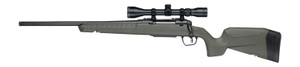 Savage Arms 33186 XP 243 Win 4+1 20" Matte Black Carbon Steel Threaded Barrel & Drilled & Tapped Receiver, OD Green Synthetic Fixed w/Pistol Grip Stock, 3-9x40mm Duplex Scope, Left Hand