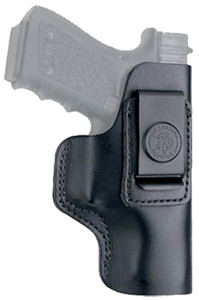 DeSantis Gunhide 031BA77Z0 Insider  IWB Black Leather Belt Clip Fits H&K P2000SK/Springfield XD/XD-E 3.30" Barrel Right Hand