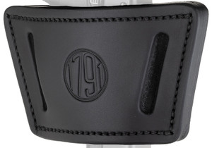 1791 Gunleather UIWXSBLA UIW Max  IWB/OWB Black Leather Belt Clip Fits Most Mid-Large Frame Autos with Rail, Laser & Light Ambidextrous