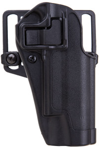 Blackhawk 410503BKR Serpa CQC  OWB Size 03 Matte Black Polymer Belt Loop/Paddle Fits 1911 Government & Clones Right Hand