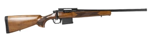 Balikli 336200 BLK  308 Win 5+1 20" Black Spiral Fluted Threaded Barrel, Black Steel Receiver w/Picatinny Rail, Turkish Walnut Fixed Stock