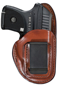 Bianchi 19234 100 Professional  IWB Size 11 Tan Leather Belt Clip Compatible w/Glock 19/23/Sig P228/Ruger Security-9 Belt 1.75" Wide Right Hand