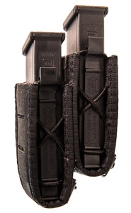 High Speed Gear 41PS02BK Taco Double Duty Staggered Black Nylon Laminate, Pistol