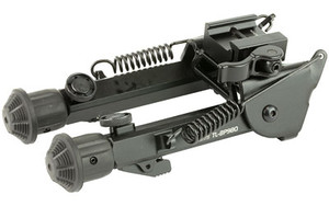 UTG SPR DTY BIPOD W/QD LVR MNT 6"-8"