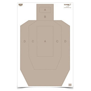 Birchwood Casey EZE-Scorer Paper Practice Targets 23" x 35" IPSC 100/ct