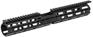 Leapers MTU015SSM Quad Rail Handguard Aluminum Matte Black Receiver