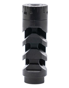 Armaspec ARM1932-BLK Muzzle Brake Harmonics-Tuner Black Stainless Steel 5/8x24 Threads 30 Cal