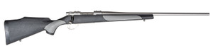 Weatherby  Vanguard Weatherguard Full Size 300 Win 3+1 26" Satin Threaded Barrel, Satin Stainless Steel Drilled & Tapped Receiver, Black/Gray Weatherguard Synthetic Stock