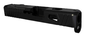 Rival Arms RA10G604A Precision Slide A1 fits Glock 26 Gen3-4 Docter Cut Black QPQ Case Hardened 17-4 Stainless Steel