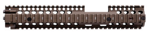 Daniel Defense 0100408030 M4A1 FSP RIS II Handguard 12.25" 2-Piece, Free-Floating Style Made of 6061-T6 Aluminum with Flat Dark Earth Anodized Finish & Picatinny Rail for AR-15